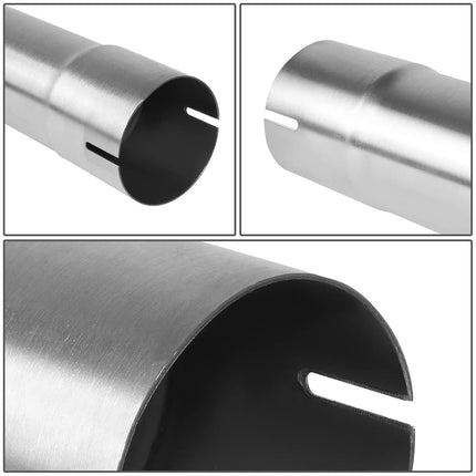 DNA MOTORING ZTL-PP-30-180-SS 180 Degree U-Bend DIY Custom Mandrel Exhaust Tubing,3" OD,Universal Fit,Polished Finish