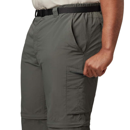 Columbia Men Silver Ridge Convertible Pants - Gravel, Size 38/30