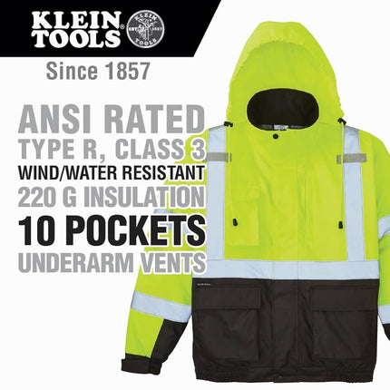 Klein mens Wrap Coat, Yellow and Black, L