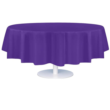 Purple 12 Pack Premium Disposable Plastic Tableclo