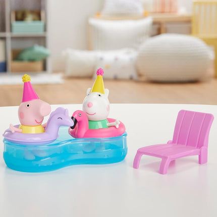 Peppa Pig Peppa’s Pool Party Playset with 2 Figures and 4 Accessories