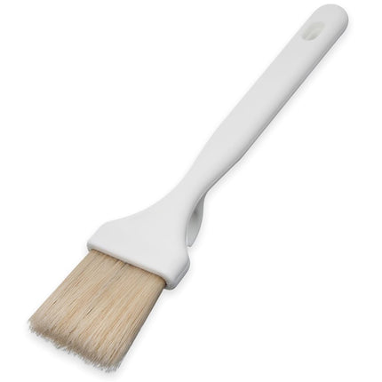 Carlisle 4040102 Sparta Pastry Basting Brush with Molded Handle Hooks, 2" W, 1.75" H, 9.75" L, Size 2", White (Pack of 12)