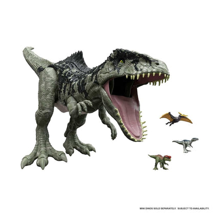 Jurassic World Dominion Super Colossal Giganotosaurus Action Figure with Eating Feature, Extra Large Toy Dinosaur at 39in Long, GWD68