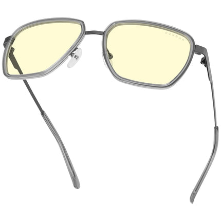 PC Accessory: GUNNAR x Clix Computer and gaming glasses, Clix Gaming Goggles Gunmetal Stone Amber for PC