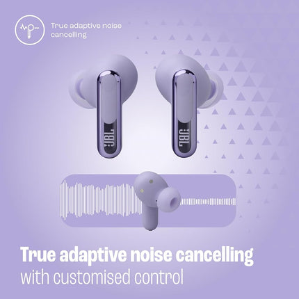 JBL Live Beam 3 - True Wireless Noise Cancelling Closed-Stick Earphones, 48 Hours Total Playback, Wireless Charging, 6 Microphones for Perfect Calls, Multi-Point Connection, IP55 Waterproof and