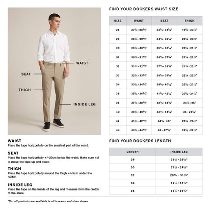 Dockers Men's Slim Fit City Tech Trousers, Mineral Black, 28Wx32L