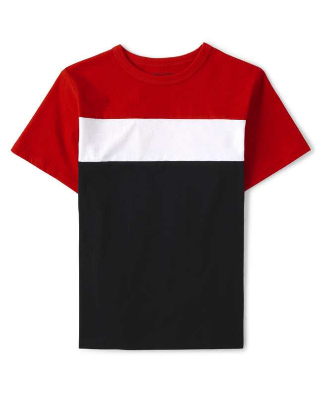 The Children's Place Boys' Short Sleeve Colorblock