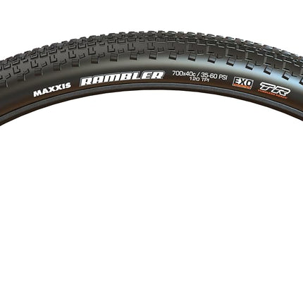 Maxxis Rambler 650 x 47B 120 TPI Folding Dual Compound EXO/TR One Size, TB00172000, Black