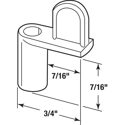 Make 2 Fit PL 7737 7/16 inch Screen Clips with Screws(12-Pack)