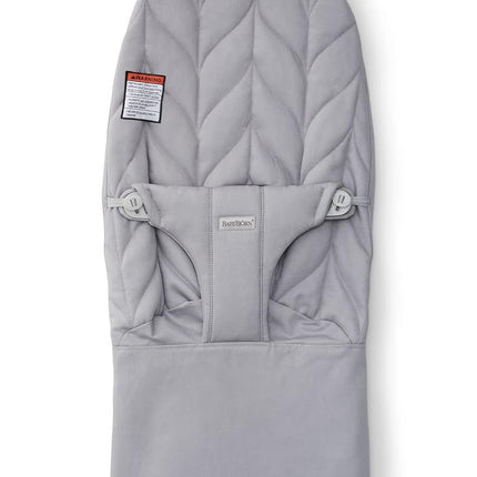 Asiento de tela para hamaca BabyBjörn, algodón, Petal Quilt, gris claro