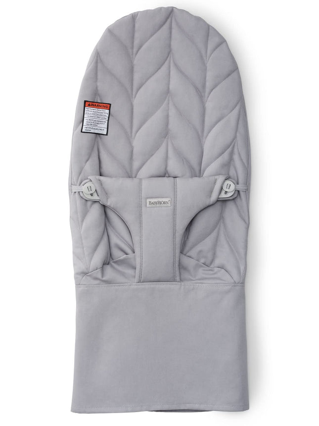 Asiento de tela para hamaca BabyBjörn, algodón, Petal Quilt, gris claro