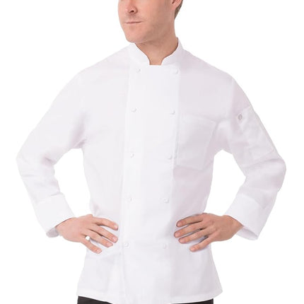 Chef Works Men's Jllswhtm chefs jackets, White, M 