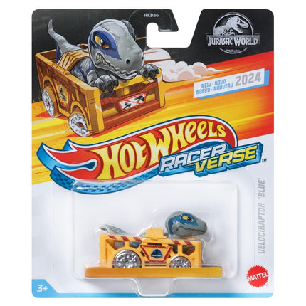 Hot Wheels RacerVerse Blue Velociraptor Toy Vehicl