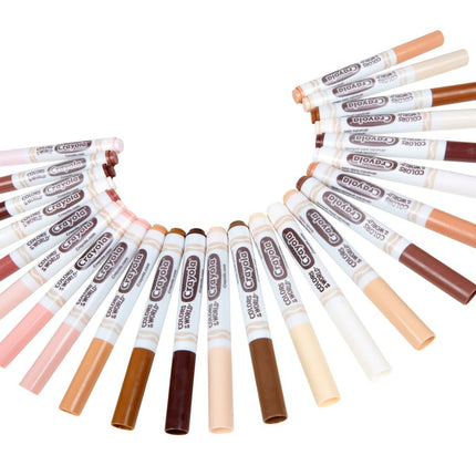 Crayola Colors of The World, Bulk Skin Tone Markers, 240 Washable Broadline Markers