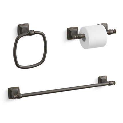 Kohler K-26542-2BZ Grand Portarrollos de papel higiénico, bronce frotado con aceite