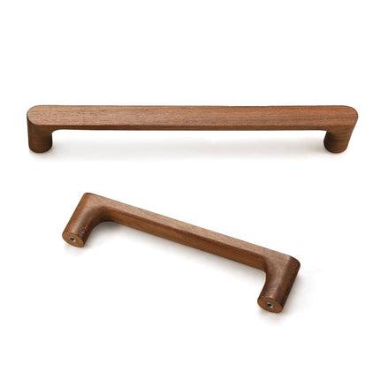 Evionlin Walnut Round 7-1/2 in 8 pcs Wooden Drawer Pulls Handle pulls for cabinets Kitchen Cabinet Drawer pulls Cabinet Door