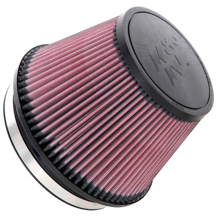 K&N High-Flow Original Lifetime Universal Clamp-On Air Filter: High Performance, Premium, Washable: Flange Diameter: 6 In, Filter Height: 5 In, Flange Length: 1 In, Shape: Round Tapered, RU-2960XD
