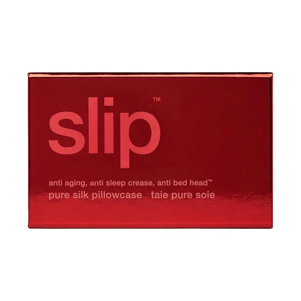 Slip Silk Queen Pillowcase, Scarlet | 100% Pure 22 Momme Mulberry Silk