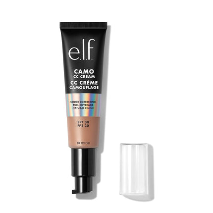 e.l.f. Camo CC Cream, Color Correcting Medium-To-Full Coverage Foundation, Improves Skin Texture & Tone, Vegan & Cruelty-Free, c