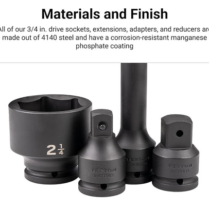 TEKTON 3/4 Inch Drive x 40 mm 6-Point Impact Socket | SID32140
