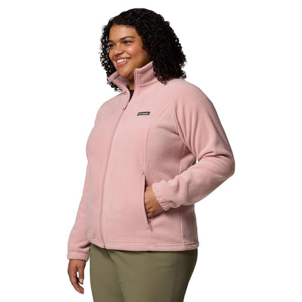Columbia Benton Springs Women's Fleece Jacket, Pink (Eraser Pink), 2XL