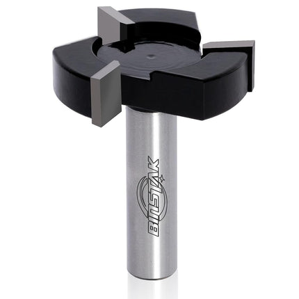 Mèche de défonceuse pour panneau martyr CNC, queue de 1/2 pouce, diamètre de coupe de 2 pouces, mèche de défonceuse à planer, fraise à bois, outil de menuiserie par NITOMAK (carbure)