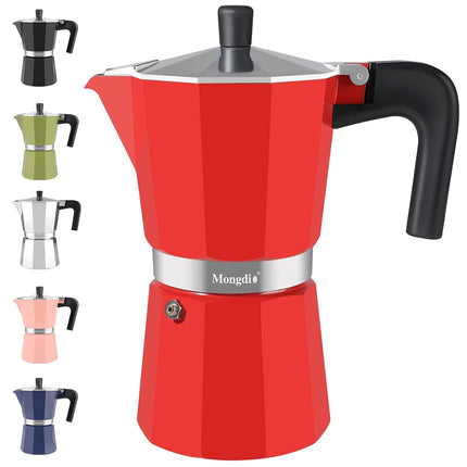 Mongdio Stovetop Espresso Maker Moka Pot, Stove To