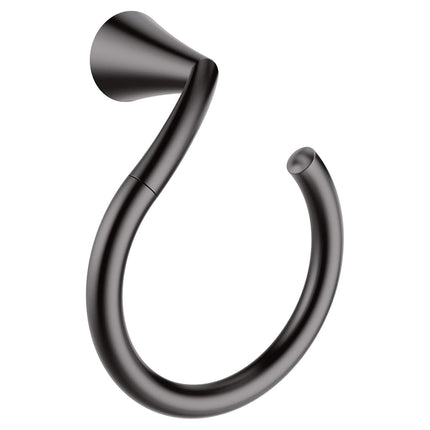 Moen YB2386BL Glyde Towel Ring, Matte Black