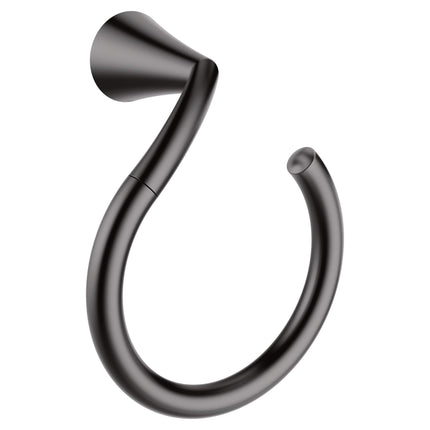Moen YB2386BL Glyde Towel Ring, Matte Black