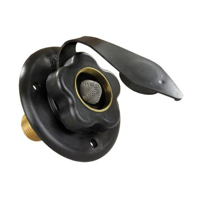 JR Products 160-85-A-36-A Black City Water Flange 