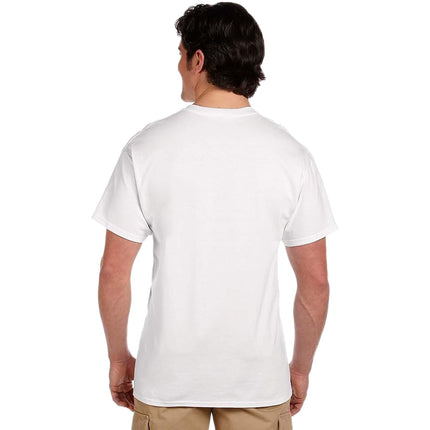 Fruit of the Loom Mens Tag-Free Cotton Undershirts, Regular - Crew - 4 Pack White, S
