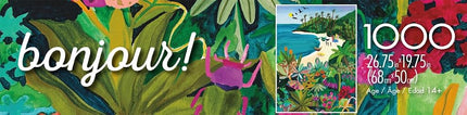 Buffalo Games - Bonjour - Beach Butterfly - 1000 Piece Jigsaw Puzzle for Adults - Challenging Puzzle Perfect for Game Nights