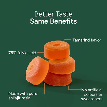 ROOT LABS 10-in-1 Alpha Shilajit Gummies | 4000 mg Pure Himalayan Shilajit, Tongkat Ali, Maca Root, 75% Fulvic Acid | ShilAbsorb Bioavailability Tech | Sugar-Free Vegan, 85+ Trace Minerals | 60 Pack