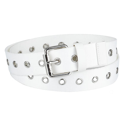 Dickies Women's Grommet Belt, White, Medium