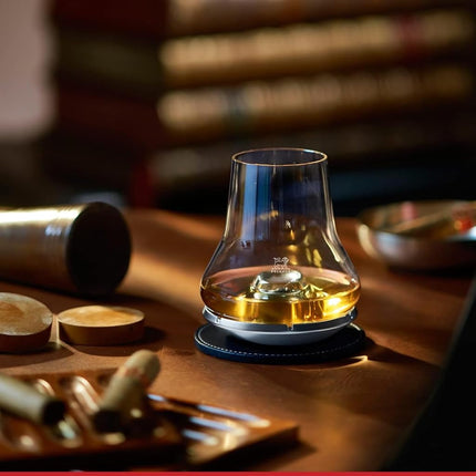 Peugeot 266097 Impitoyable Whisky Tasting Set. Includes Cordial Glass and Chilling Base
