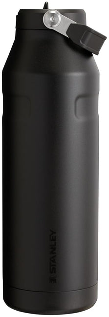 Stanley IceFlow Flip Straw 2.0 Water Bottle 64 oz | Built in Straw with Wide Mouth | Lightweight & Leak Proof | Insulated Stainless Steel | BPA Free | Black 2.0
