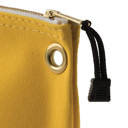 Canvas Zipper Pouch, 40.6 cm Tool Bag Storage Organizer, Yellow Klein Tools 5539LYEL