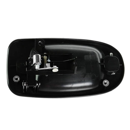 TRQ Door Handle Rear Outer Black & Chrome LH for Buick Chevy Olds Pontiac