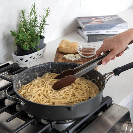 Nordic Ware Verde Ceramic Nonstick 12 Inch Skillet with Lid
