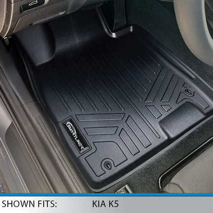 SMARTLINER Tapis de sol et tapis de coffre sur mesure noirs compatibles avec Kia K5 2021-2022 (modèles AWD uniquement)