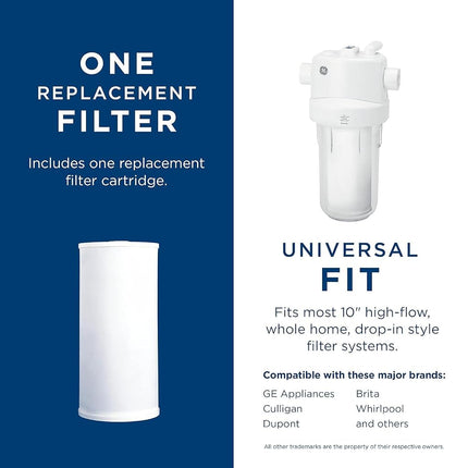 GE FXHTC Whole Home System Replacement Filter, 10.00 x 4.00 x 4.00 inches