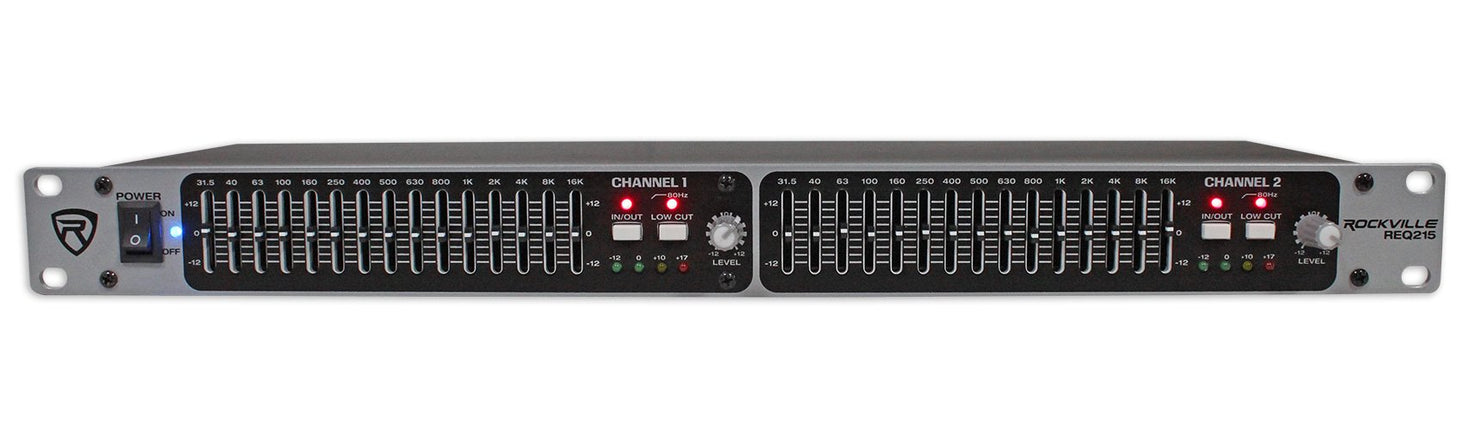 Rockville REQ215 Dual 15 Band 1/3 Octave Graphic E
