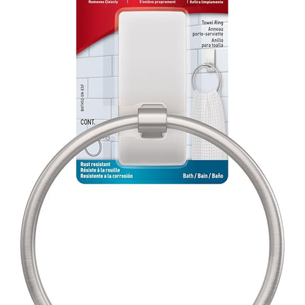 Command Towel Ring [Removable]: 1 Ring (Satin Nick