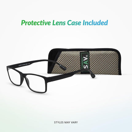 SAV Eyewear, Black Demi, 2.75