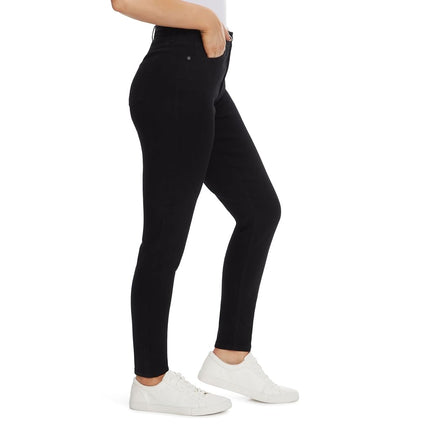NINE WEST Women's High Rise Perfect Skinny Jean, Black, 16 Regular