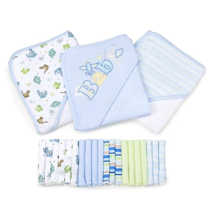 Spasilk Bath Hooded Towels & Washcloths Set for Ba