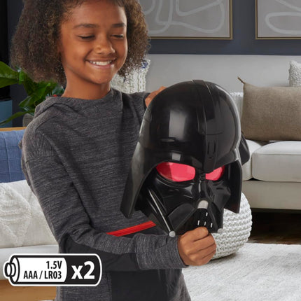 Star Wars Darth Vader Electronic Roleplay Mask For Kids Ages 5+, Costume Accessory With Sound Effects And Phrases, Adjustable Strap & Red Lens Tint, Great Gift For Kids