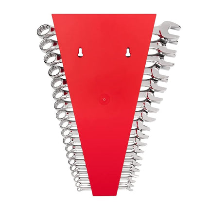 TEKTON Combination Wrench Set, 19-Piece (6-24 mm) - Rack | WCB91202