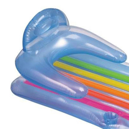 Intex Sit N Float Inflatable Lounge, 60" X 39", (Colors May Vary), 1 Pack