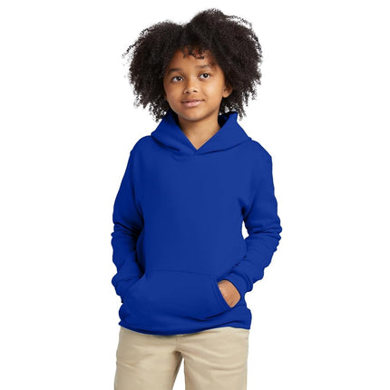 Hanes Little Boys' Eco Smart Fleece Pullover Hood, Deep Royal, x Small